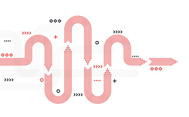 Abstract arrow direction. Technology background