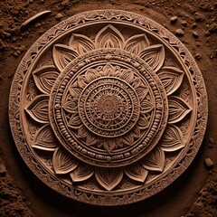 Intricate Clay Mandala