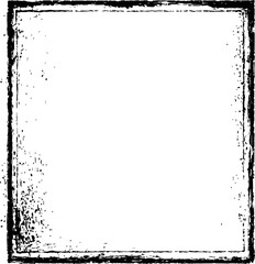 Obraz premium Black square frame with a distressed or grunge texture, surrounded by a white border and a thin gray line.