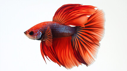 Fototapeta premium Fin shaped betta fish, king of shining fins betta fish, matching fins betta fish, bright fins betta fish, fin magician betta fish