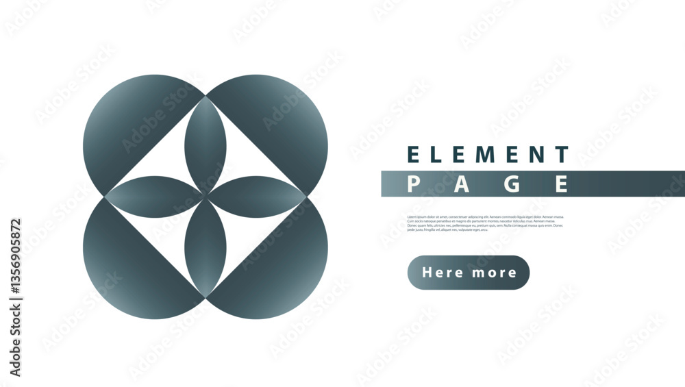 Poster Modern circles design. Abstract tech round background. Futuristic vector design