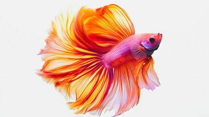 Fototapeta premium Betta fish with shiny fins, Betta fish with colorful fins, Betta fish with dazzling fins, Betta fish with bright fins, Betta fish with dancing fins