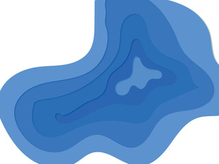 Background Paper Cut Abstract Cut Out Modern 3d Slime Gradient Waves Wallpaper