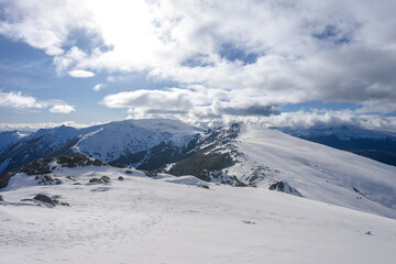 Sierra de Guadarrama nevada en Madrid