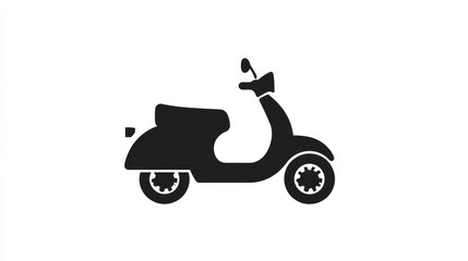 Scooter Silhouette Graphic Design