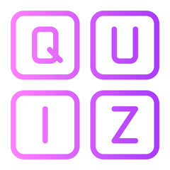 quiz gradient icon