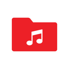music folder web icon vector