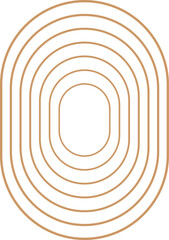 Fototapeta premium Aesthetic Minimalist Lined Shape