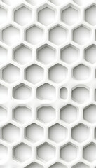 Fototapeta premium Abstract white honeycomb pattern texture