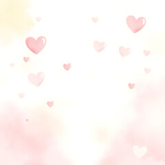 하트가떠다니는환상배경