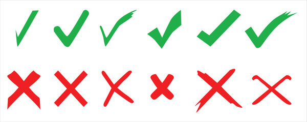 Check mark icon. Check mark vector icon. Checkmark Illustration. Vector symbols set ,green checkmark isolated on white background.