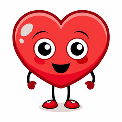 Fototapeta premium funny cartoon heart