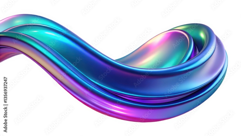 Poster abstract blue wave background with smooth flowing lines. abstract blue wave background
