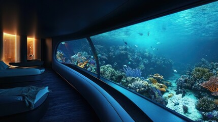 Underwater Bedroom Suite: Luxury Ocean View