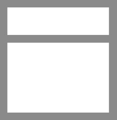 Obraz premium Modern Minimalist Template with Thick Gray Borders for Collages and Design