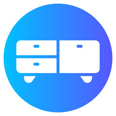 tv benche gradient icon