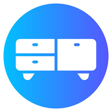tv benche gradient icon