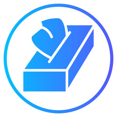 tissue box gradient icon