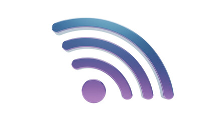 Isolated Wifi Signal: 3D Wireless Connection