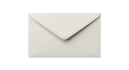 Isolated White Envelope for Correspondence and Communication