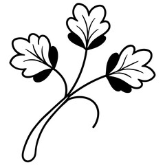  watercress vector illustration, perfect for digital designs and culinary projects.