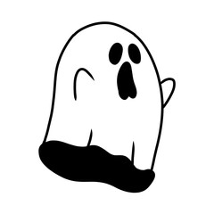 halloween ghost vector illustration