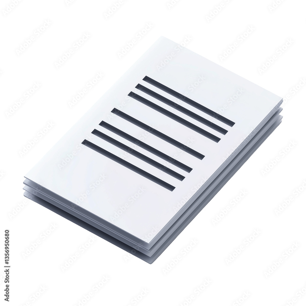 Poster black horizontal line patterns on white rectangular card: abstract representation of minimalist desi
