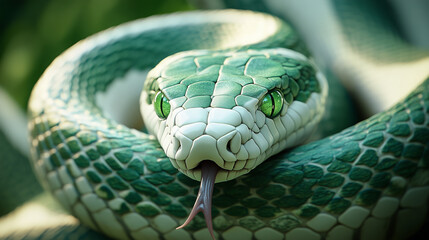 Big green snake