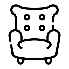 armchair line icon