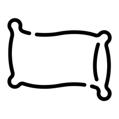 pillow line icon