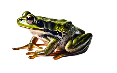 Obraz premium Confinement Frog isolated on a empty plain background