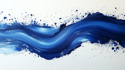 Blue art paint