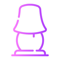 table lamp gradient icon