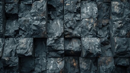 Fototapeta premium Sharp Texture of Rocky Cliffs in Dark Colors for Adventure 