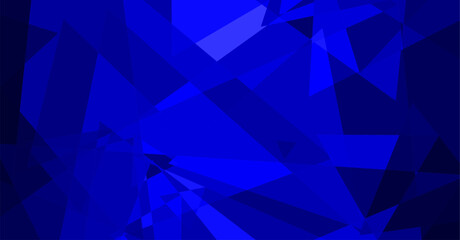 Obraz premium Abstract Blue Geometric Fractal Art