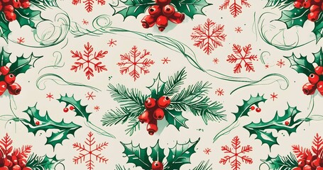 christmas seamless pattern