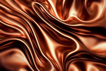 Stunning Chocolate Theme with Fluid Satin Waves