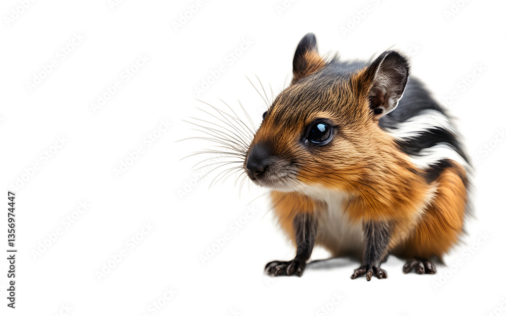 Poster Zorilla isolated on a empty plain background