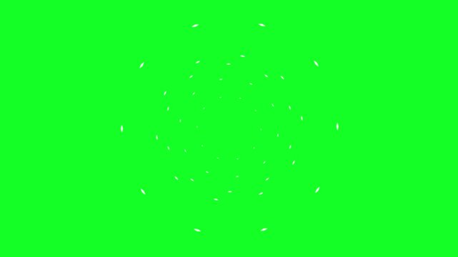 firework in Flat motion graphi PNG format with alpha transparency channel background Happy celebration design.ellipse blast green screen animation.