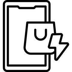 Flash Sale line icon