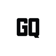GQ monogram logo design letter text name symbol monochrome logotype alphabet character simple logo