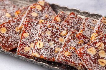 Traditional  delicious turkish dessert cezerye