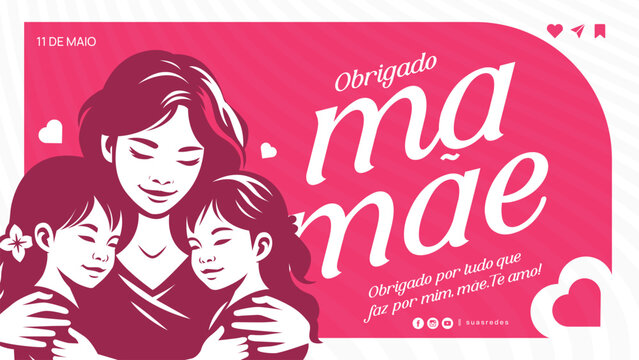 creative mothers day greeting banner design