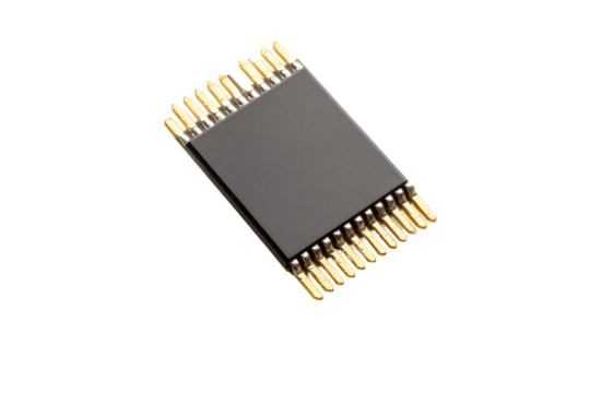  Microchip on transparent background - Powered by Adobe
