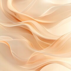 Obraz premium Soft gradient of warm beige and peach swirls, fluid and smooth with subtle flowing patterns