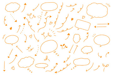 吹き出し 矢印 セット