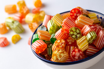 Traditional Turkish Ramadan Sweet Sugar Candy, Chocolate candie and Almond candies