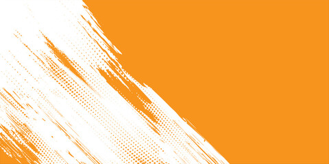 Orange brush stroke background. Grunge texture Background. Abstract Black and white grunge texture.