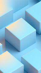 Obraz premium Abstract blue square background