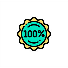 100 percent guarantee icon